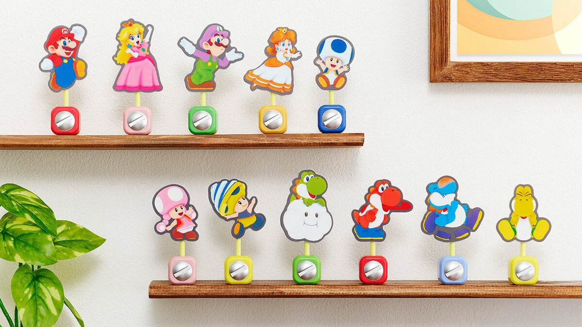 Bandai Releases Mario Wonder Standee Clip Stands Exclusive to Japan's Nintendo Stores