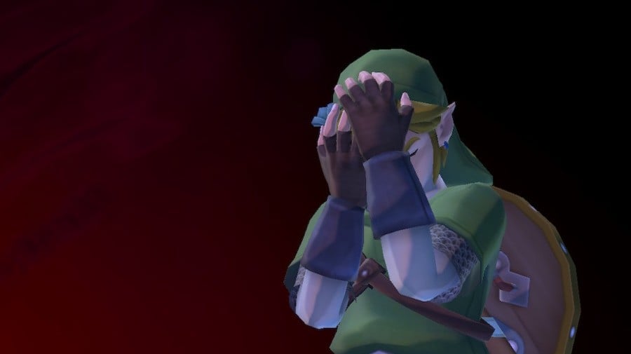 Double Facepalm Link Zelda: Skyward Sword HD