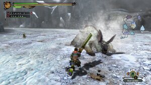 The Lagombi stalks the player by sliding around them