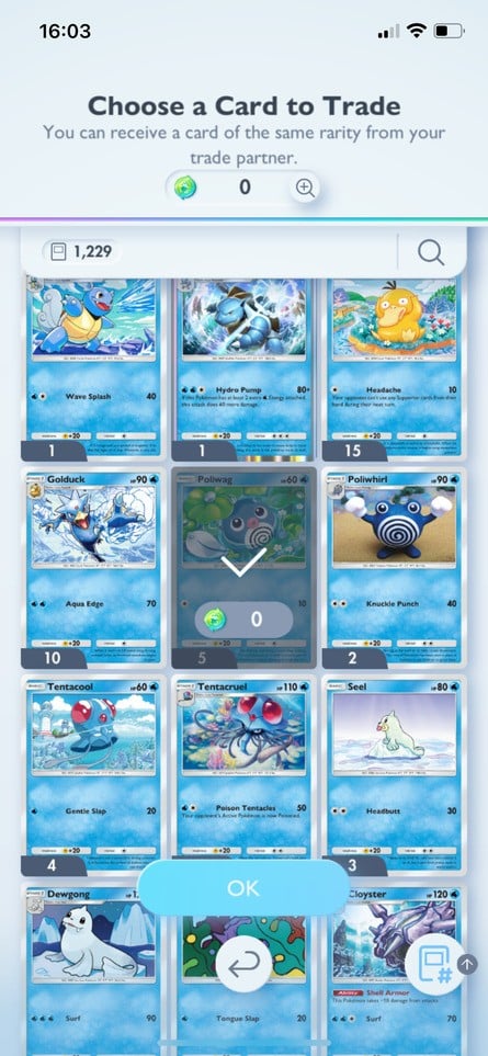 Pokémon Trading Card Game Pocket - Trading