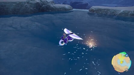 All Wild Tera Pokémon Locations > The Indigo Disk DLC - Terarium > Coastal Biome > Wild Tera Bruxish - 1 of 2