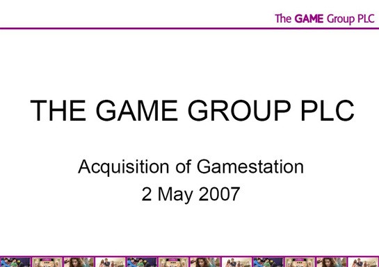GAME Aquires Gamestation