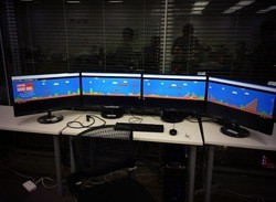 Engineer Uses Four Monitors to Display Whole Super Mario Bros. Levels