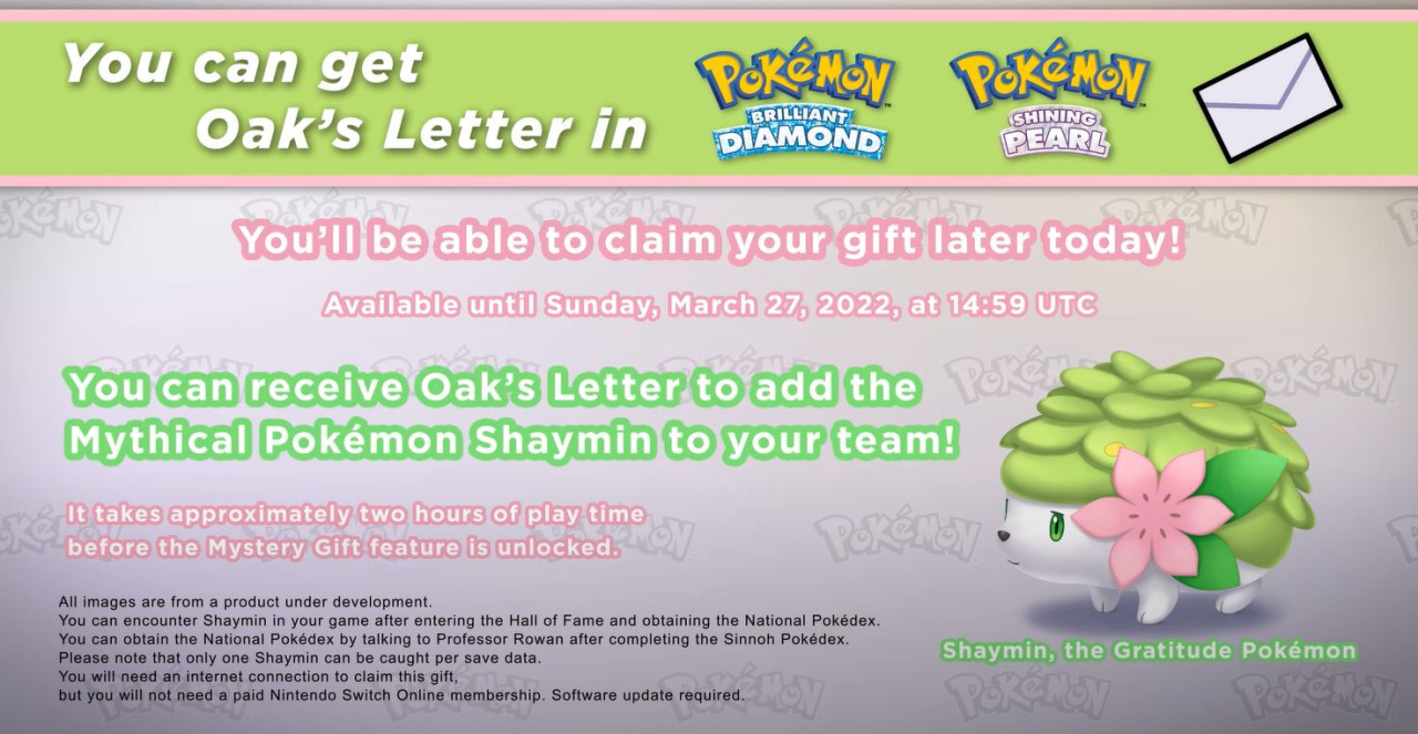 Can Shaymin be Shiny in Pokémon Brilliant Diamond and Shining