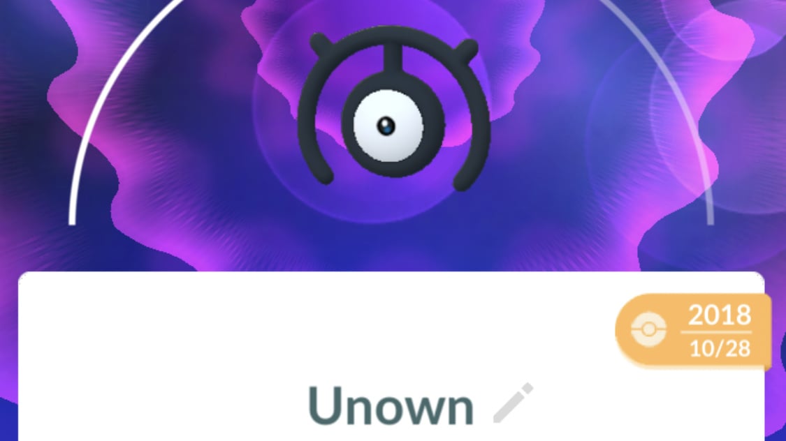 SHINY UNOWN U - Pokemon Go