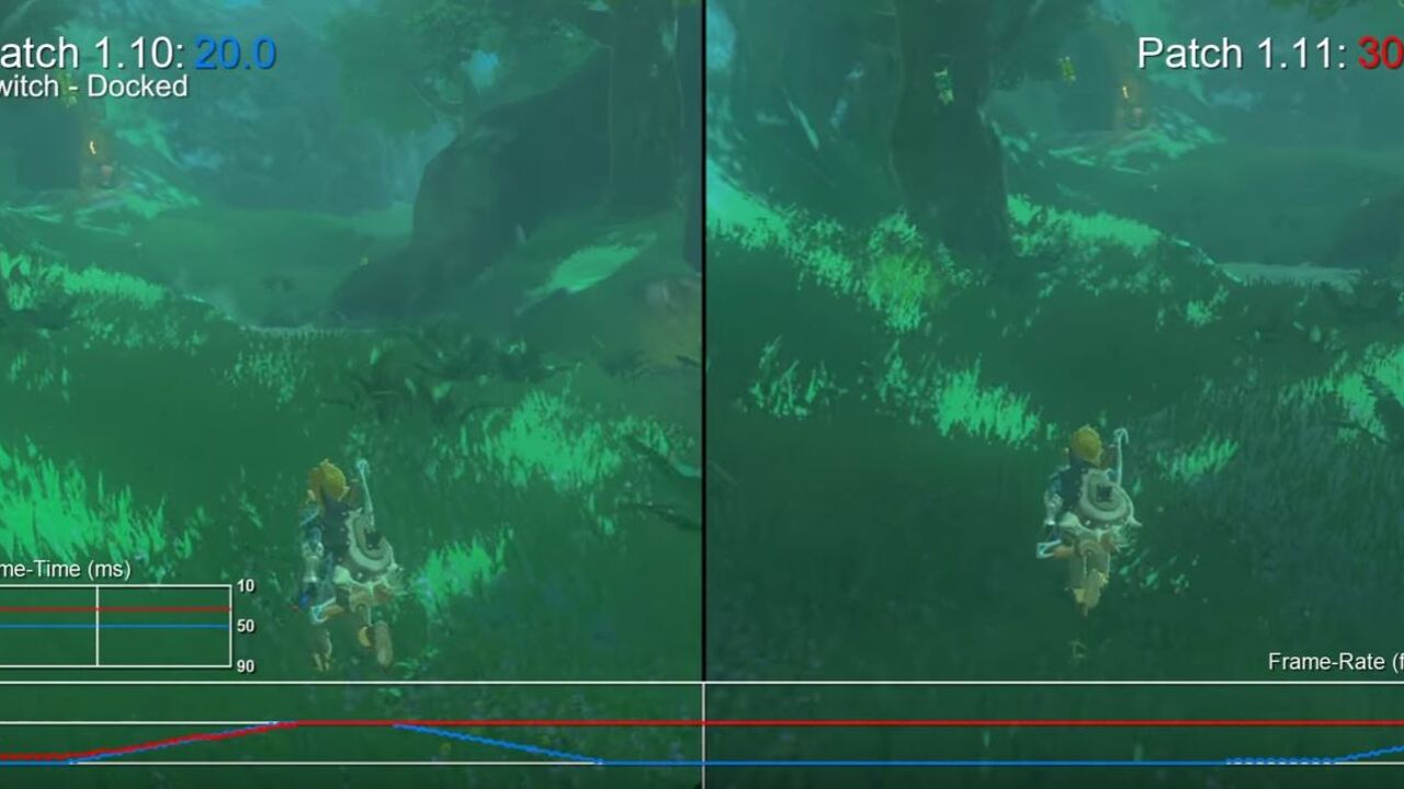 Video Digital Foundry Puts Version 1.1.1 of Zelda Breath of the Wild