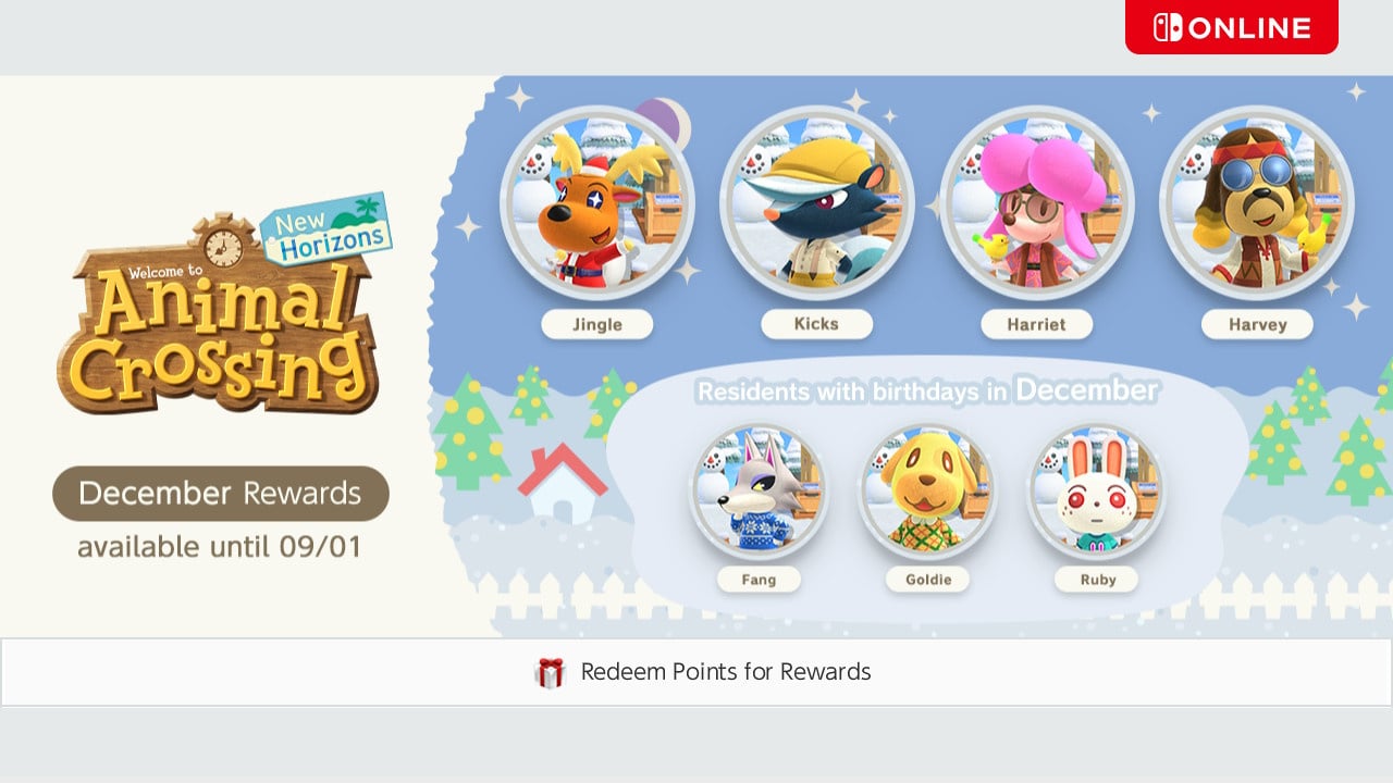 Nintendo Switch Online Missions And Rewards: December 2023 - Animal  Crossing, Pokémon Scarlet & Violet, Happy Holidays!