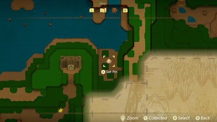 Lake Hylia Stamp Map