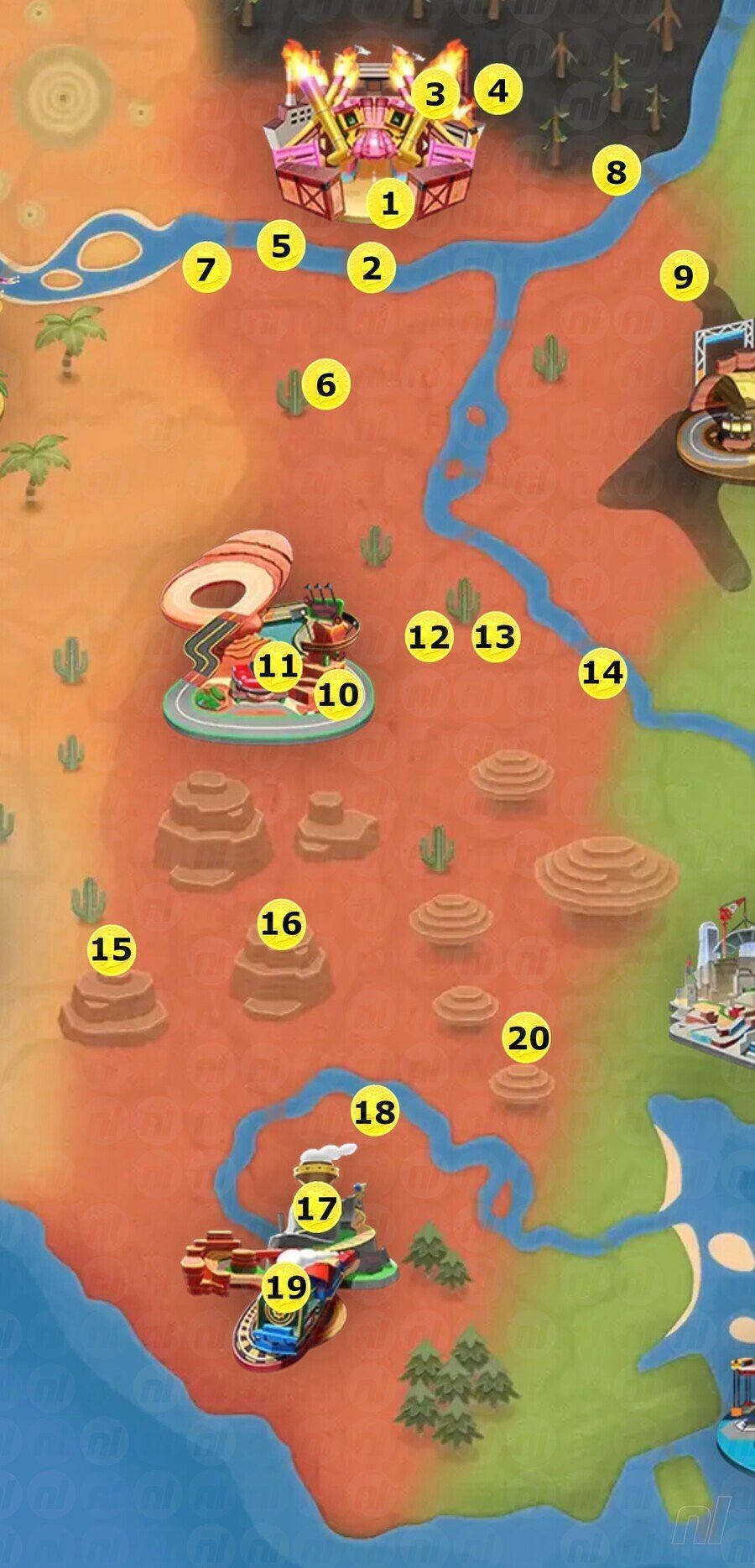 Wild West Peach Medallion Map Mario Kart World