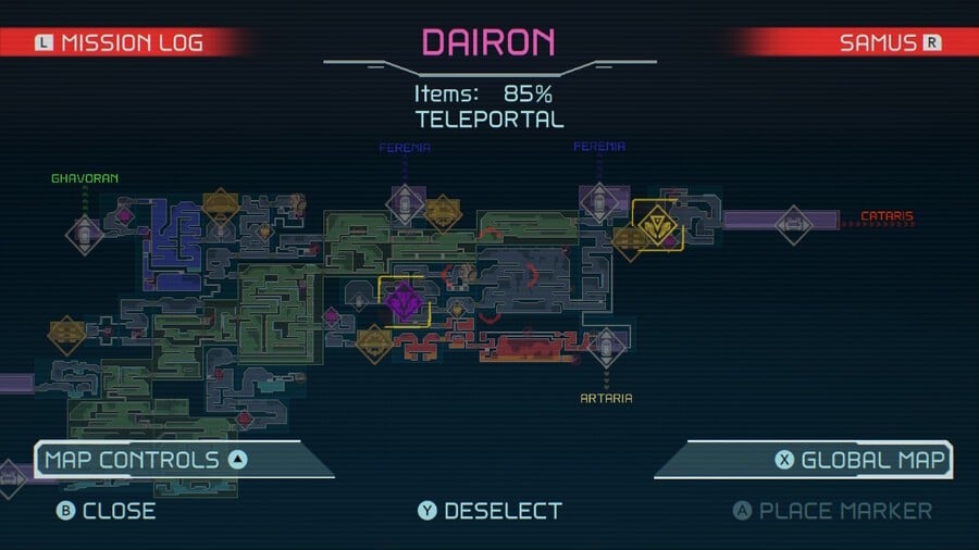 Metroid Dread Dairon Teleporter Locations