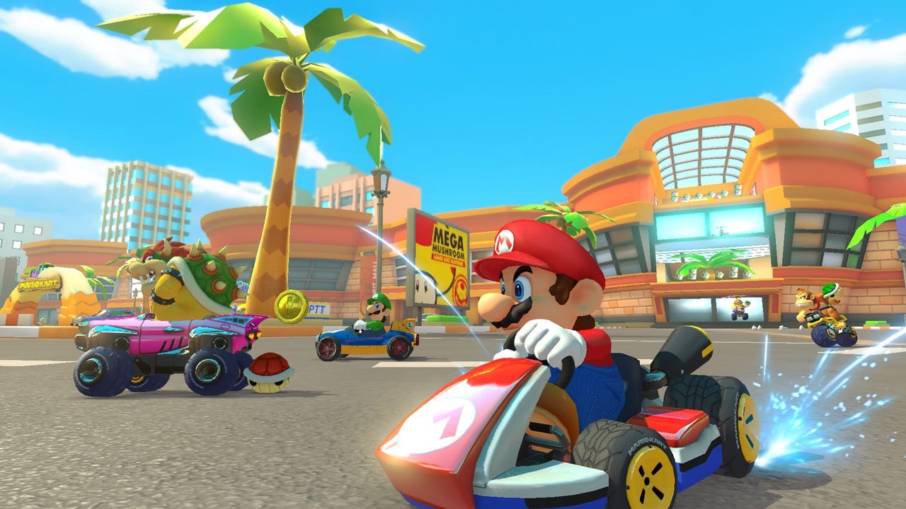 Với nâng cấp màn chơi Booster Course trong Mario Kart 8 Deluxe, bạn sẽ được trải nghiệm một màn chơi đầy hấp dẫn và mới lạ. Tận dụng những trợ giúp và trang bị để đẩy xe của bạn đến đích càng nhanh càng tốt. Xem ảnh để hiểu thêm về những cải tiến cực kỳ thú vị trong màn chơi này.