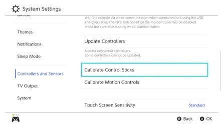 Stick Calibration 2