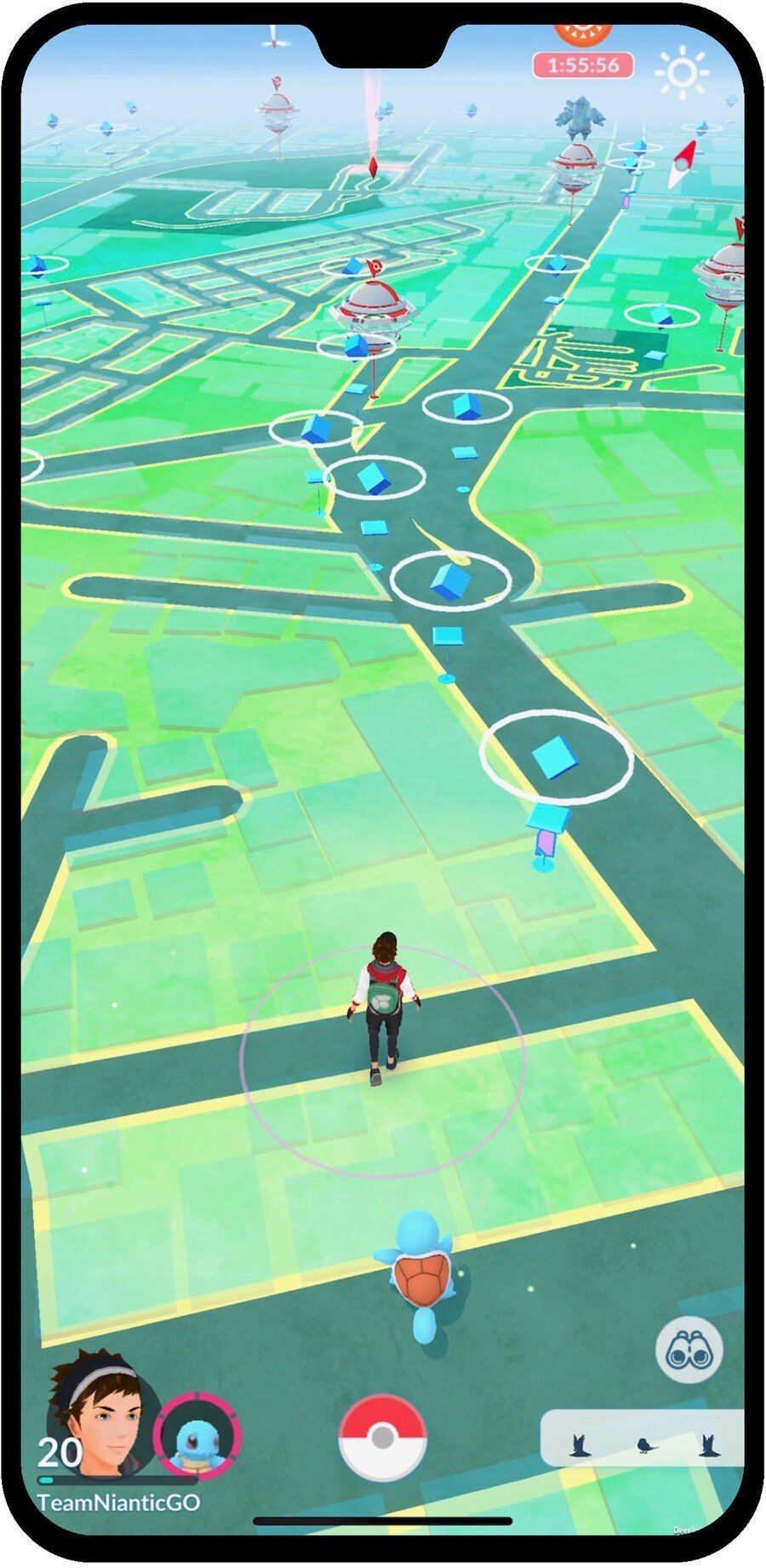 A recent update saw your Buddy Pokémon walk around with you on the map