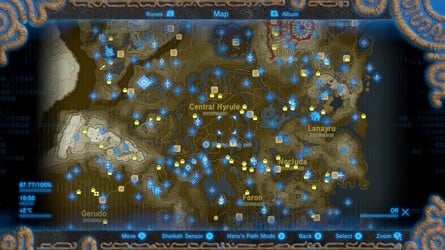 Hyrule Map Breath of the Wild