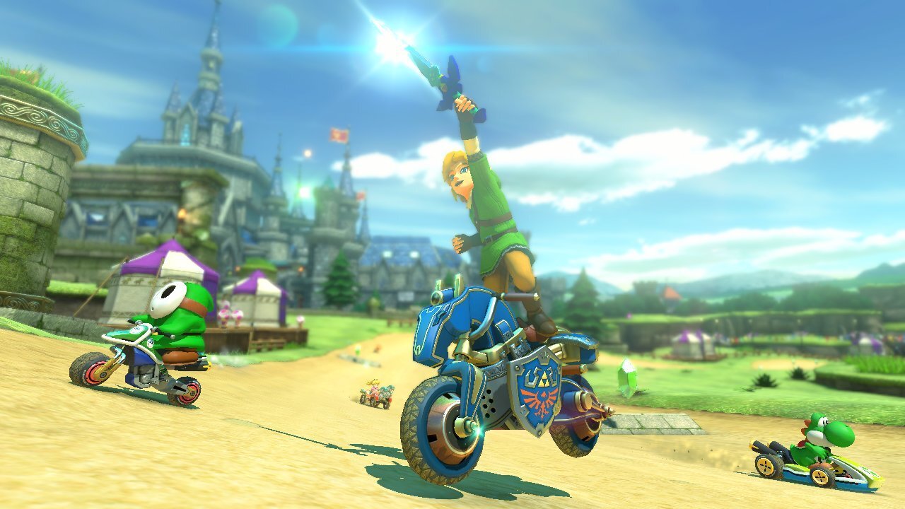 This Zelda Ocarina of Time Custom Track for Mario Kart 8 looks incredible