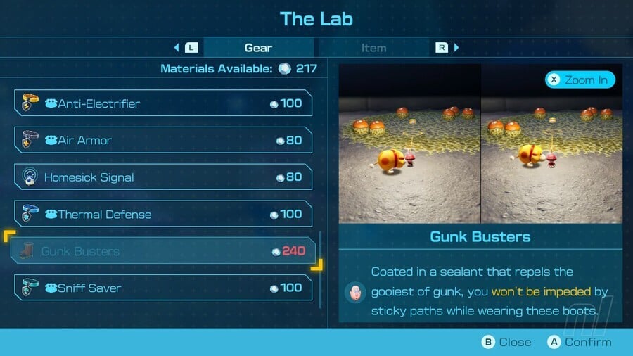 Pikmin 4 All Gear & Item upgrades