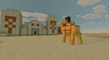 Switch 2版マイクラの建築シーン