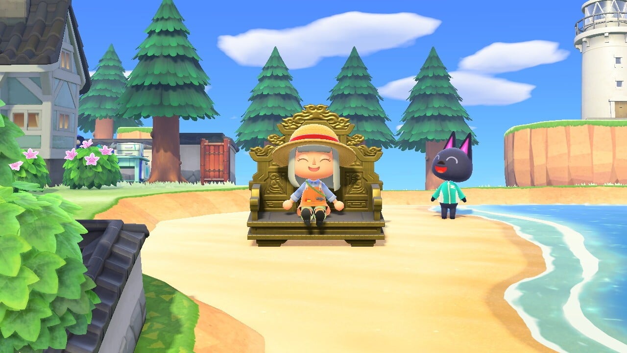 Golden chair animal outlet crossing