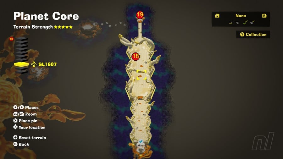 Planet Core Banandium Gems SL1607 Map