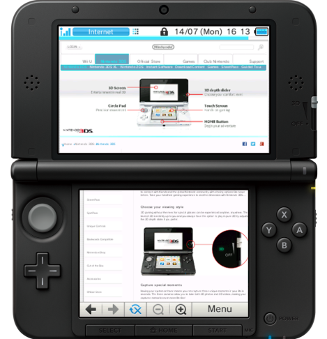 3 DS Web Browser