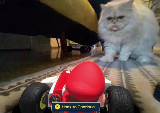 Yep, Cats Really Aren't Liking Mario Kart Live: Home Circuit
