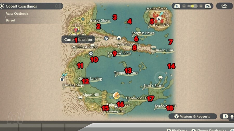 Pok Mon Legends Arceus Alpha Pok Mon Locations Every Alpha Pok Mon Nintendo Life