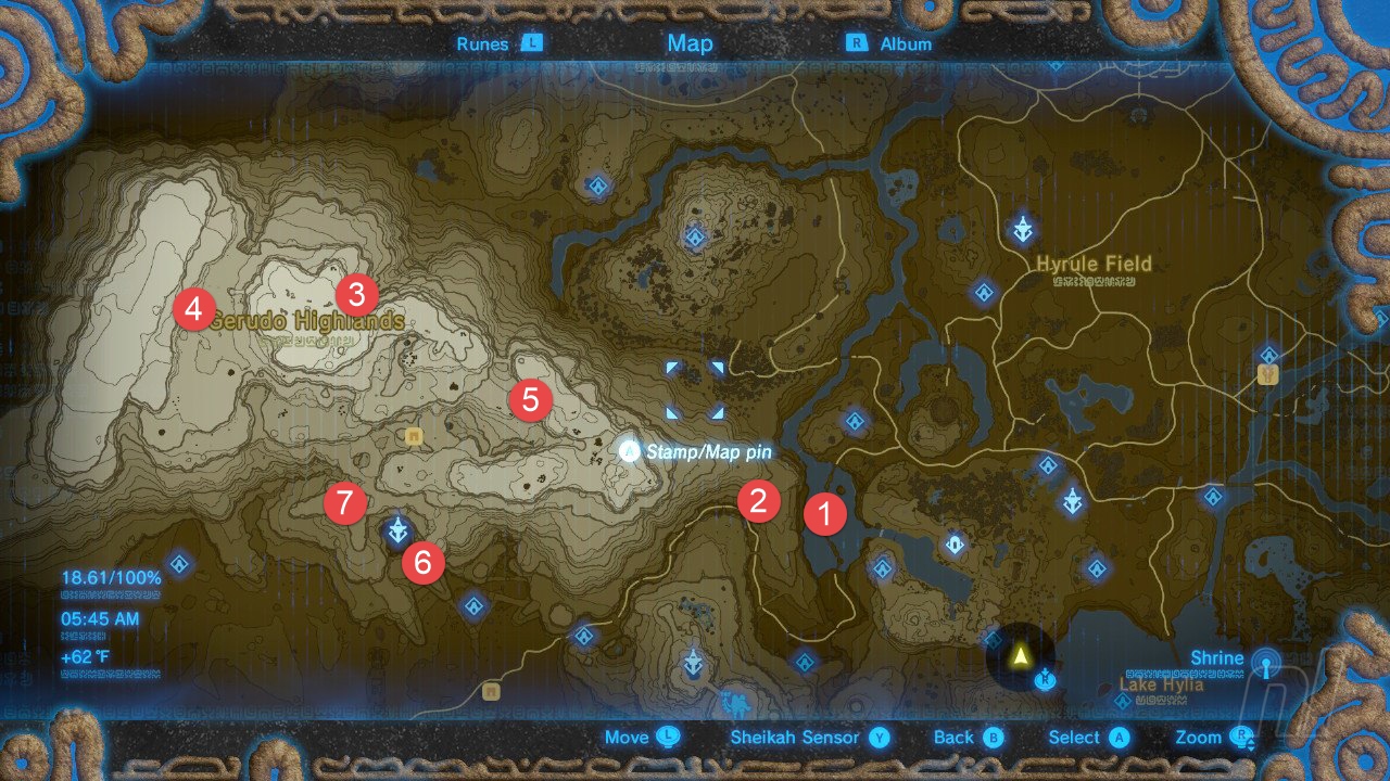 Breath of the Wild All Shrine Locations Map - Breath of the Wild Shrines Map  