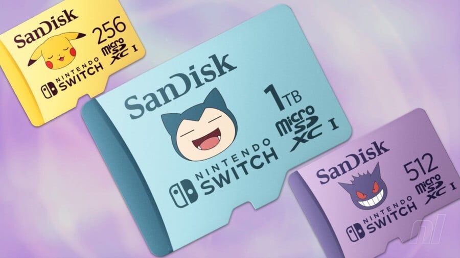 Pokemon SanDisk microSD cards