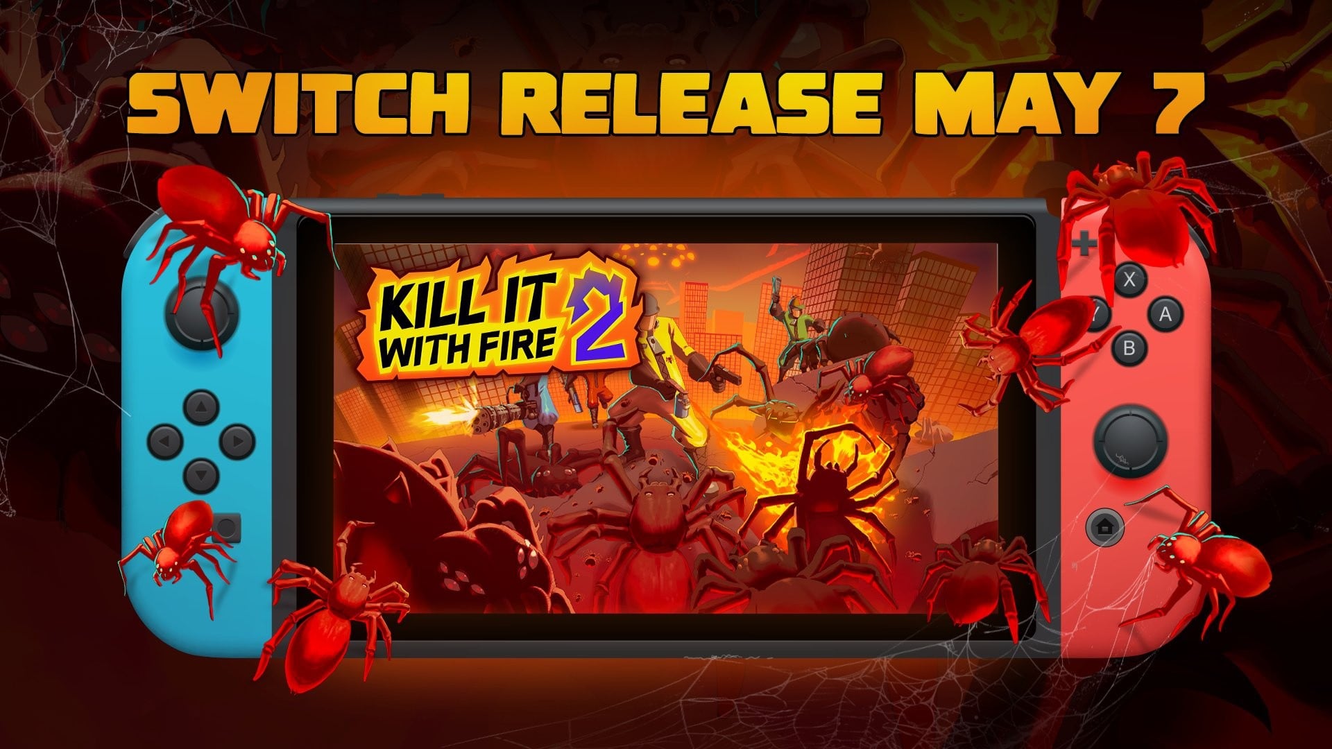 Gaming: Complete Guide to Exterminate Even More Spiders On Switch In Kill It With Fire 2, Out Next Month