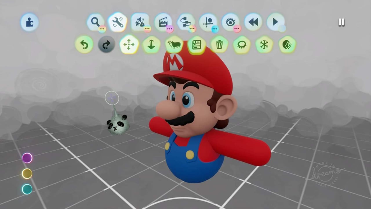 Super Mario on the PS4 in 'Dreams' 