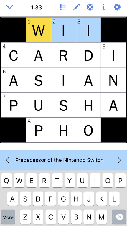 Random New York Times Crossword Puzzle Forgets That The Wii U Was