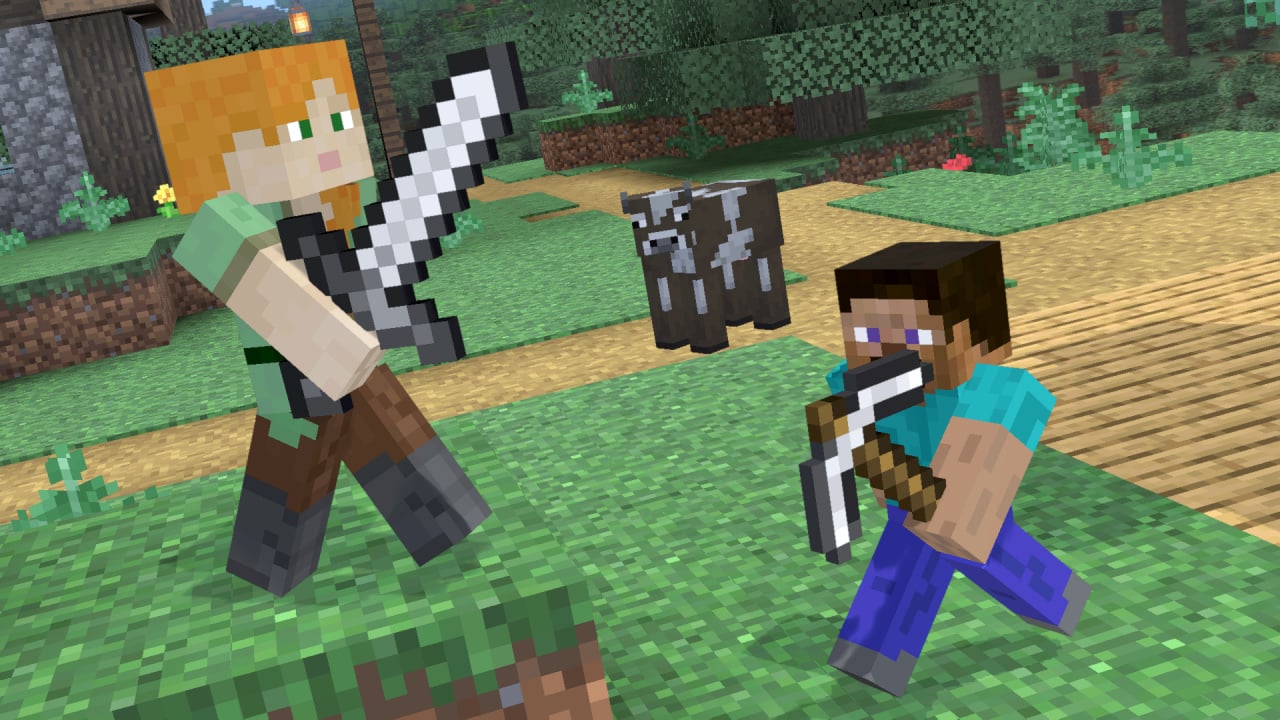 Super Smash Bros. Ultimate (Switch): Steve e Alex de Minecraft