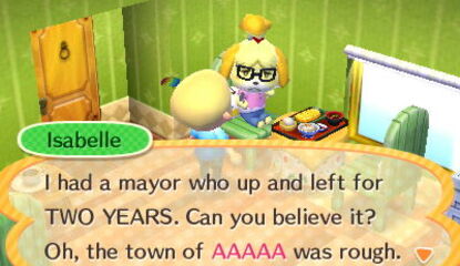 Isabelle Still Seems Upset At Negligent Animal Crossing: New Leaf Mayors