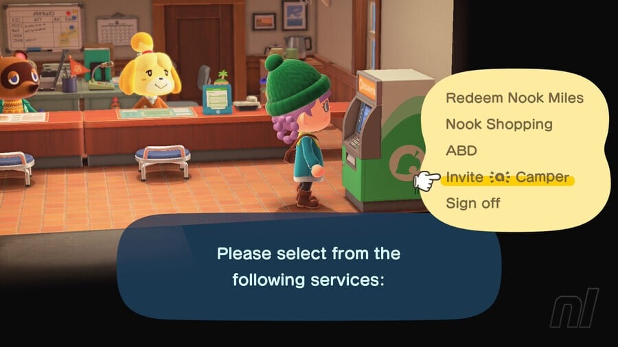 Animal Crossing: New Horizons amiibo campsite visitor