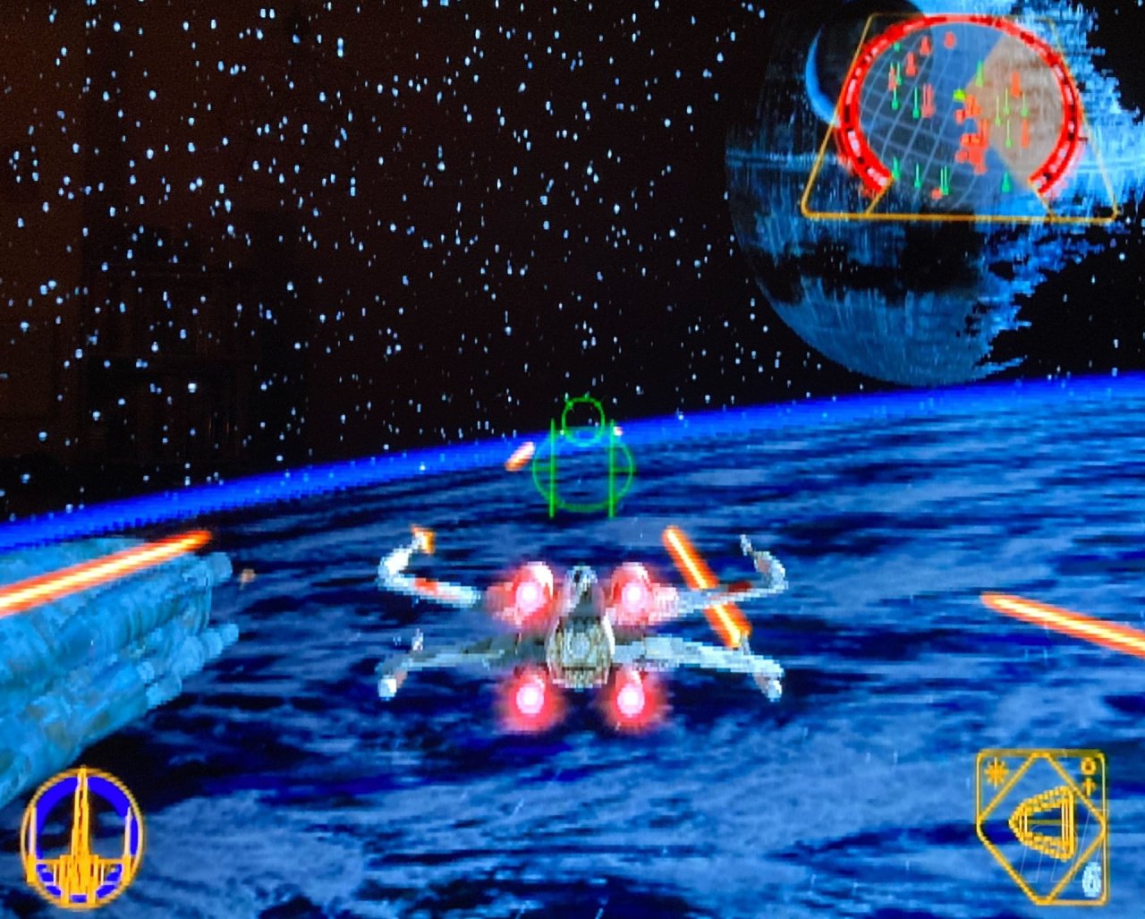 rogue squadron 3d tell which bonuses collected
