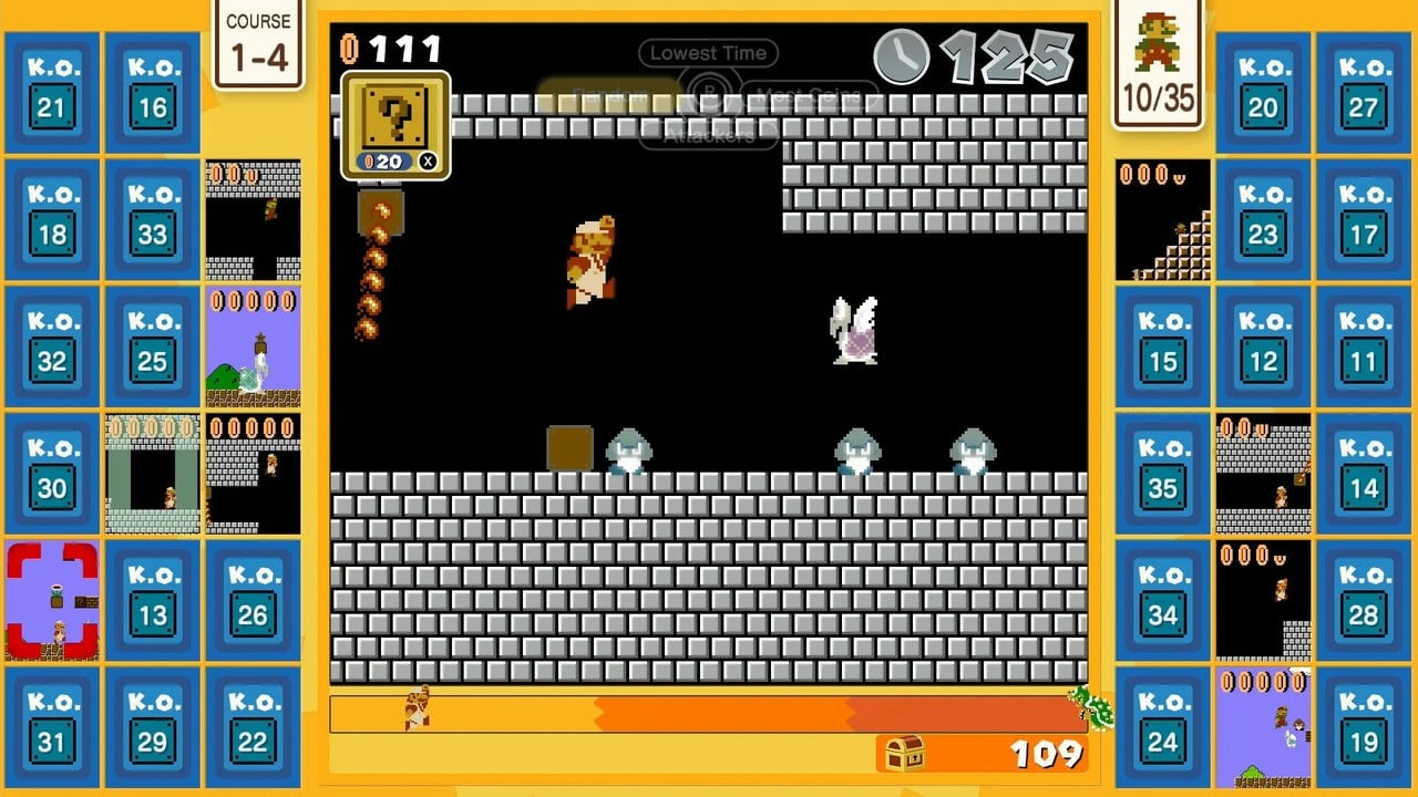 Players are at least halfway around 3.5 million arcs in the Super Mario Bros.  35 challenge to kill