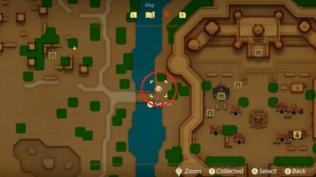 Hyrule Castle Town Acorns Map