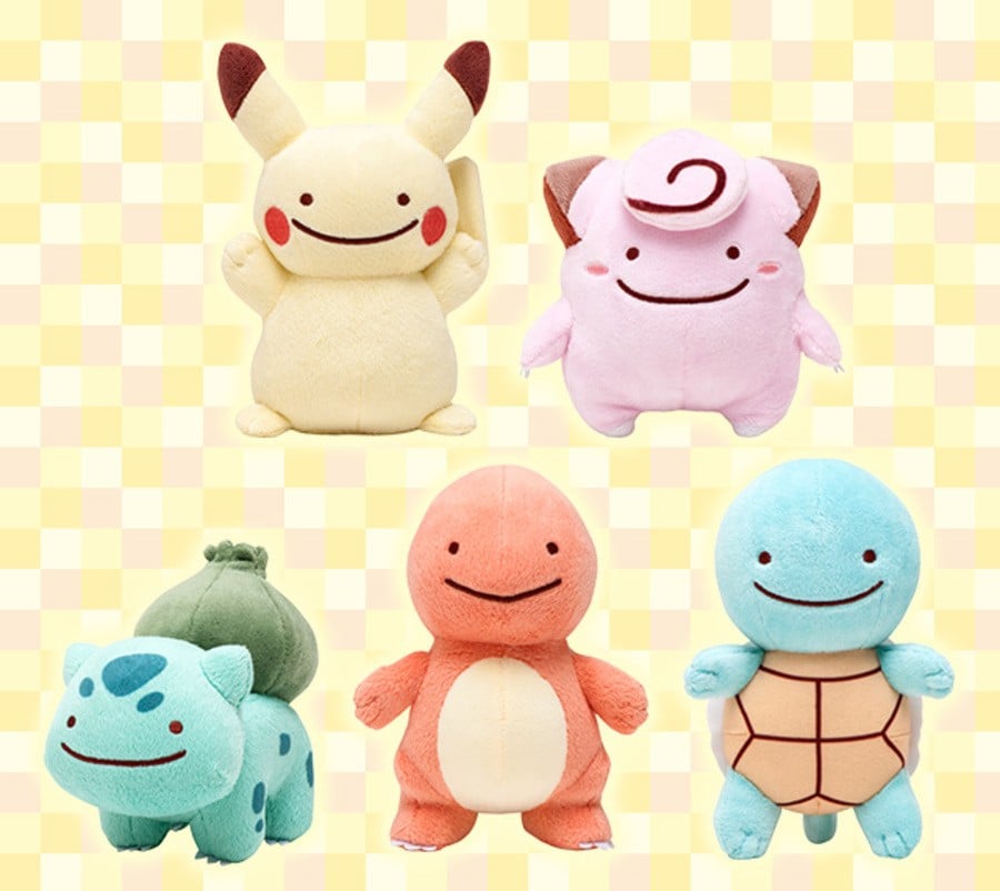 Pokemon Ditto Transform Plush Jolteon & Vaporeon & Flareon Set Eevee  Evolution