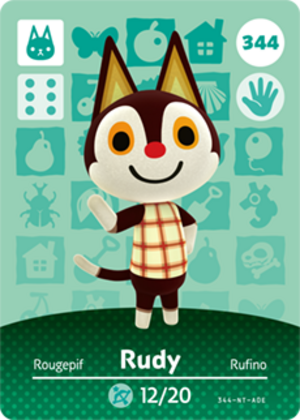 Rudy amiibo card