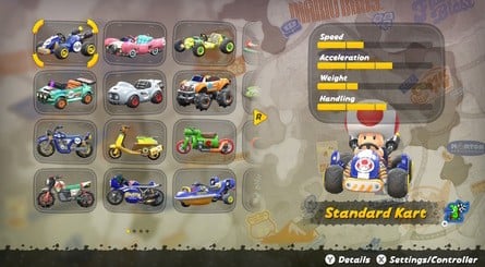 Toad Standard Kart