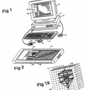Figures from the patent filing, plainly showing its 3DS-edness