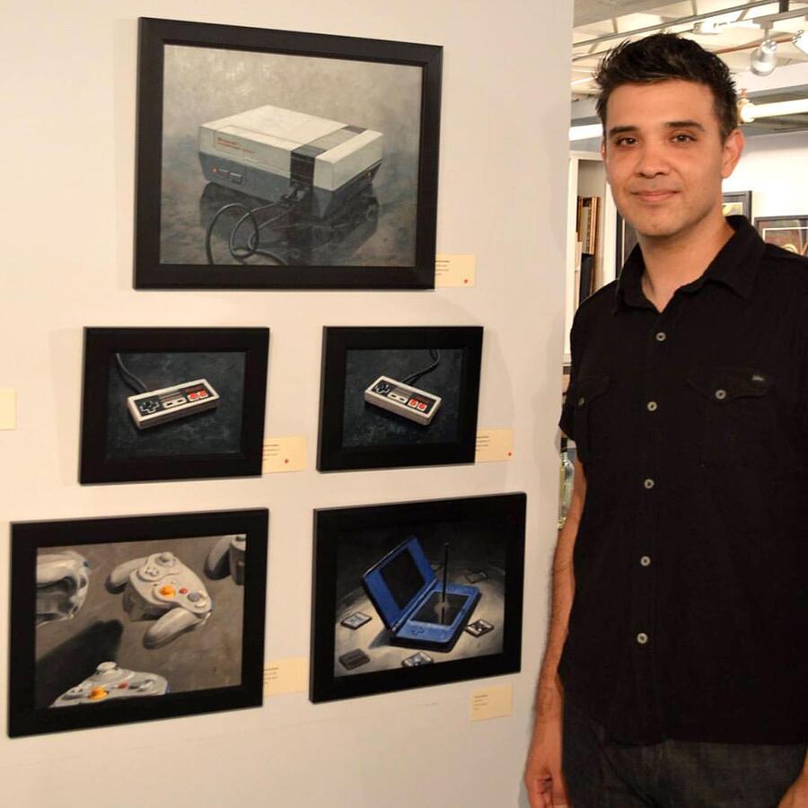 Randy has started to attend Retro Gaming events with his artwork