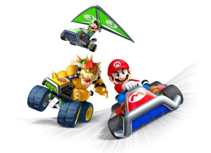 Mariokart7 Luigi Cameo