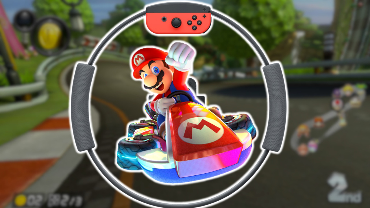 fan33NintendoSwitchマリオカート8デラックス リングフィ You Can Play Mario Kart 8 Deluxe By Steering Ring Fit