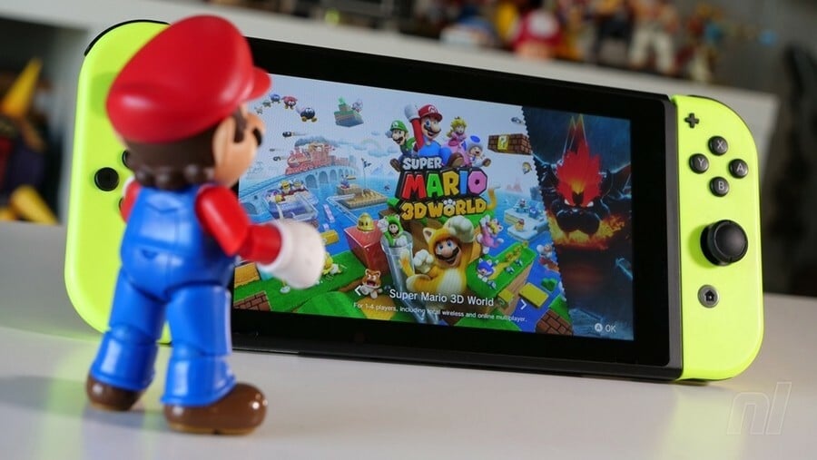 Mario e Nintendo Switch.  Jpg