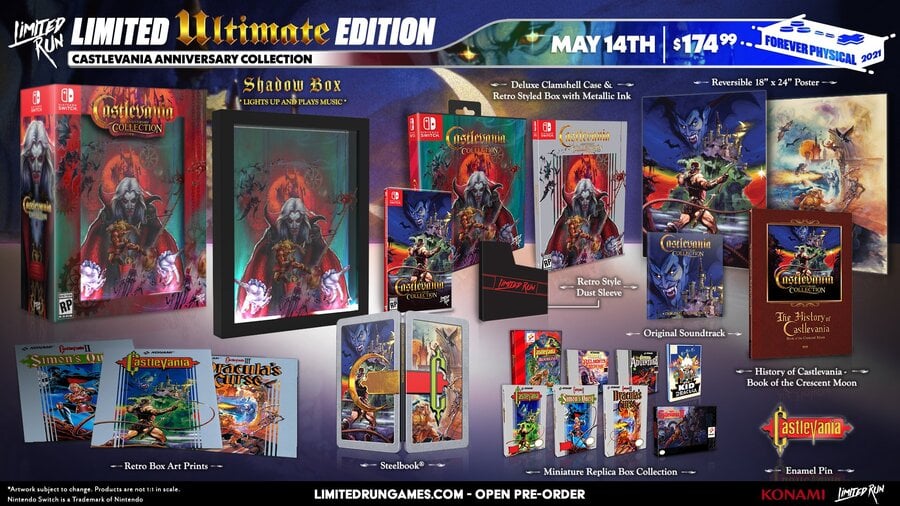 Limited Run Reveals Four Castlevania Anniversary Collection Physical ...