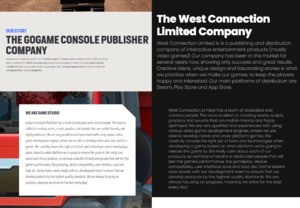 GoGame Console Publisher West Connection Ltd Websites 9th August 2023