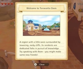 Travelling to the DLC areas is easy, but they are kept separate from Olive Town