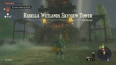 Zelda: Tears Of The Kingdom: How To Unlock Rabella Wetlands Skyview Tower 5