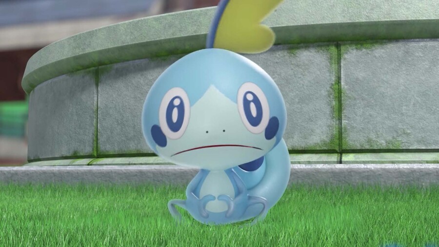 Sobble, a Pokémon players can obtain in Pokémon Sword and Shield.